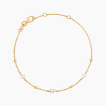 Bracelet Scintillante Plaqu&eacute; Or Jaune Oxyde De Zirconium - Bracelets fantaisie Femme | Marc Orian