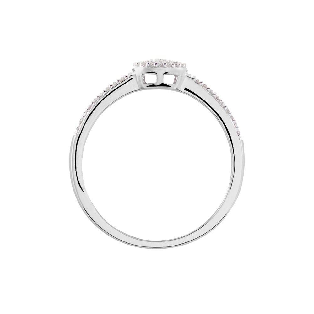 Bague Lisyae Or Blanc Diamants - Bagues pierres précieuses Femme | Marc Orian