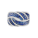 Bague Rebekka Or Blanc Saphir Et Diamant - Bagues vintage Femme | Marc Orian