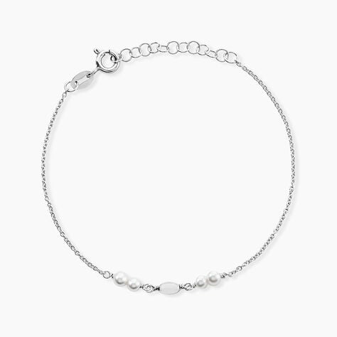 Bracelet Felisia Argent Blanc Cristaux De Swarovski - Bracelets fantaisie Femme | Marc Orian