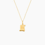 Pendentif Lamie Zodiaque Parchemin Or Jaune - Bijoux personnalis&eacute;s Famille | Marc Orian