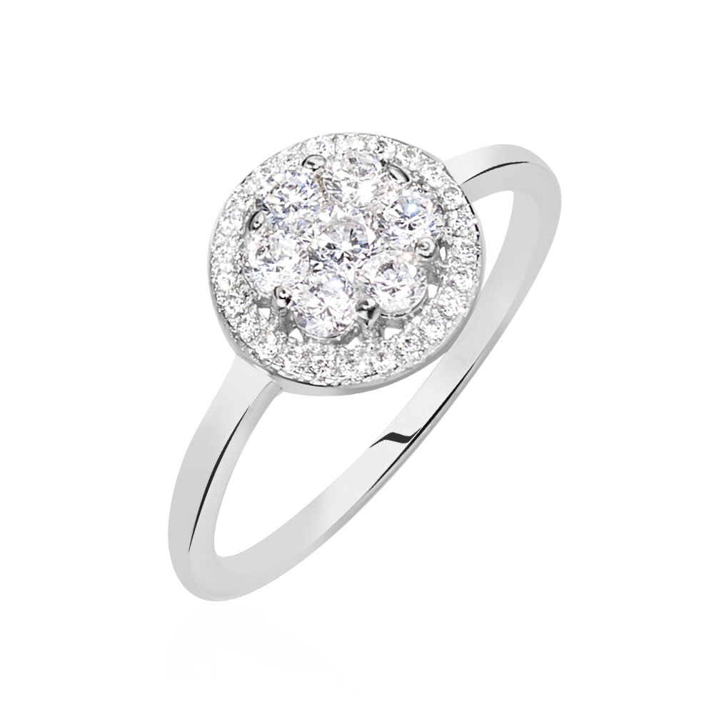 Bague Eryne Argent Blanc Oxyde De Zirconium - Bijoux fantaisie Femme | Marc Orian