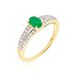 Bague Carlton Or Jaune Emeraude Diamant - Bagues vintage Femme | Marc Orian