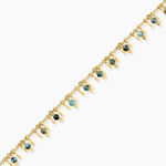 Bracelet Athena Acier Jaune Turquoise - Bracelets cha&icirc;nes Femme | Marc Orian