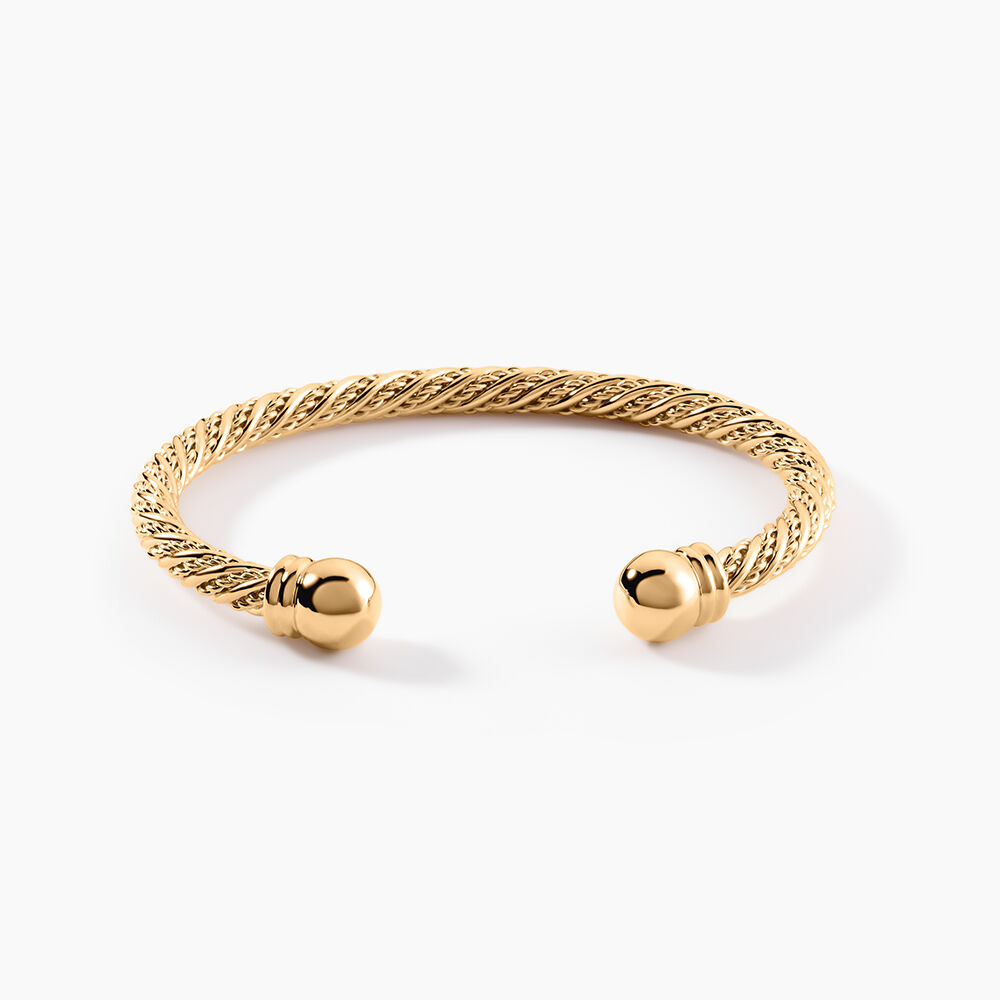 Bracelet Jonc Nelsie Plaqué Or Doré - Bracelets joncs Femme | Marc Orian