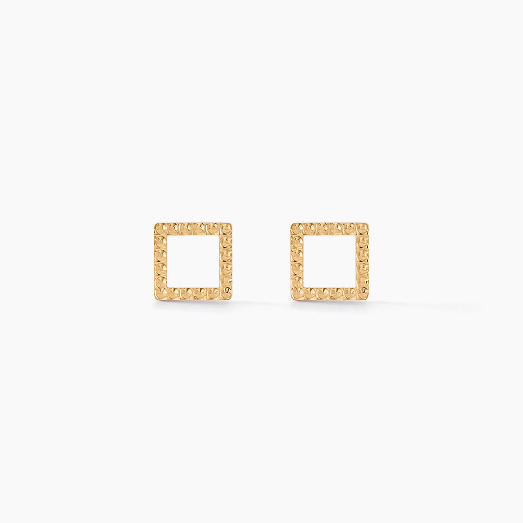 Boucles D'oreilles Puces Cathan Or Jaune - Puces Femme | Marc Orian