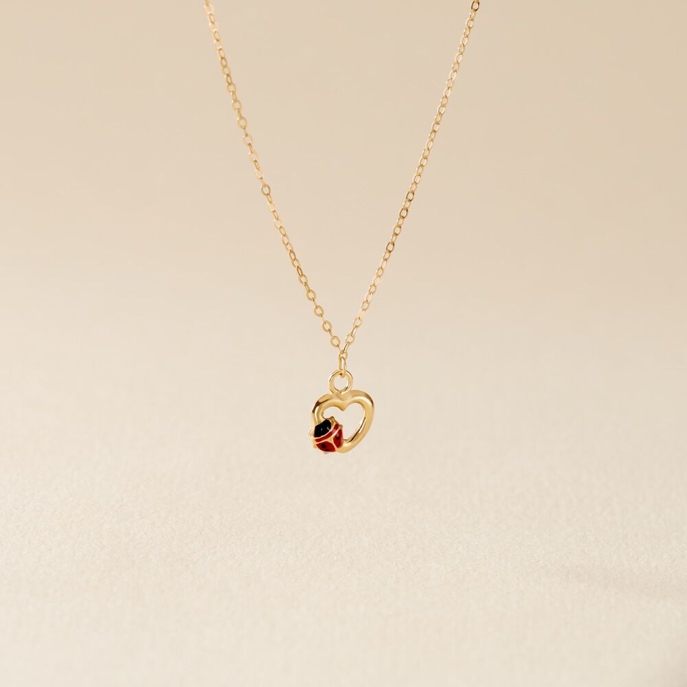 Collier Hydrangee Or Jaune - Colliers ete Enfant | Marc Orian