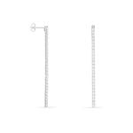 Boucles D'oreilles Pendantes Lou-anne Argent Blanc Oxyde De Zirconium - Pendantes Femme | Marc Orian