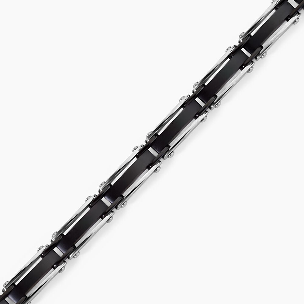 Bracelet Jourdan Acier Noir - Bracelets cha&icirc;nes Homme | Marc Orian