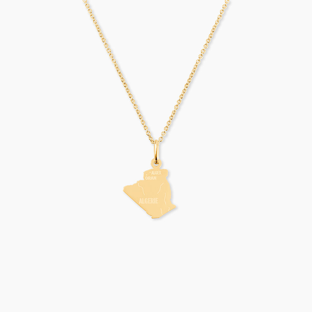 Pendentif Gaietana Algerie Or Jaune - Bijoux personnalis&eacute;s Famille | Marc Orian