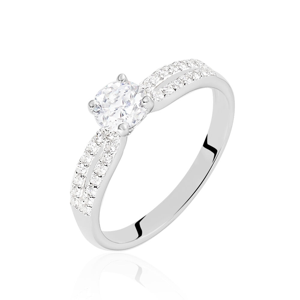 Solitaire best sale femme argent