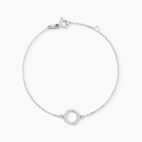 Bracelet Lim Or Blanc Oxyde De Zirconium - Bracelets cha&icirc;nes Femme | Marc Orian