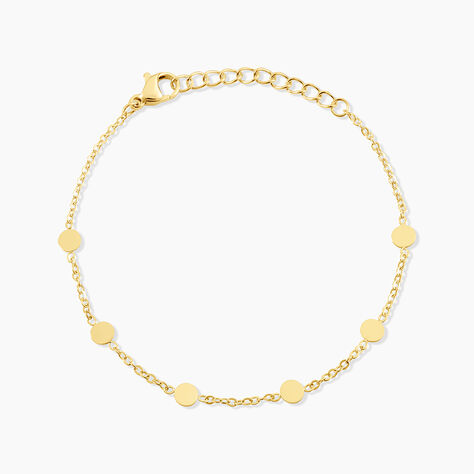 Bracelet Eva Acier Jaune - Bracelets Medailles Femme | Marc Orian
