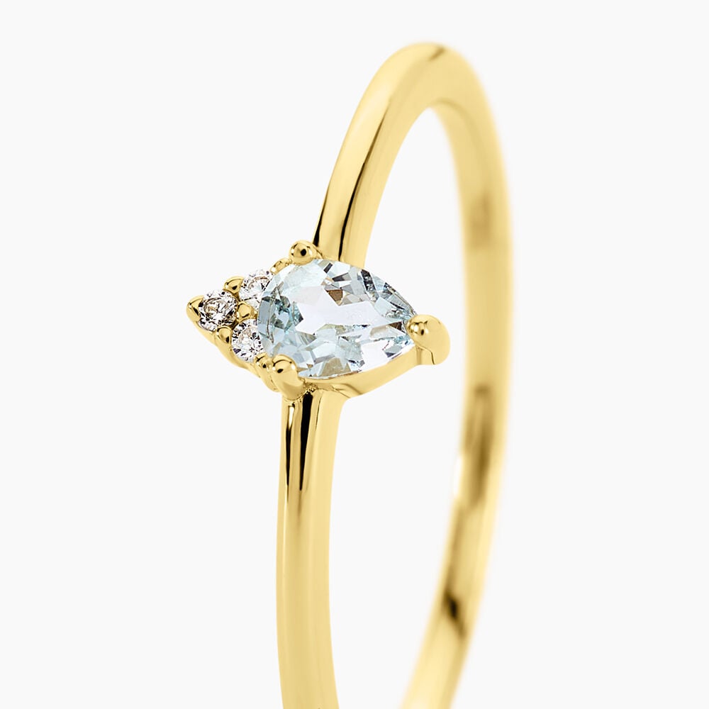 Bague Poem Argent Jaune Topaze Oxyde De Zirconium - Bagues pierres fines Femme | Marc Orian