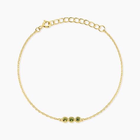 Bracelet Poem Argent Jaune P&eacute;ridot - Bracelets fantaisie Femme | Marc Orian