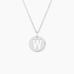 Pendentif Elio W Argent Blanc - Bijoux fantaisie Famille | Marc Orian