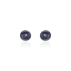 Boucles D'oreilles Puces Micaelle Teintees Or Jaune Perle De Culture - Clous d'oreilles Femme | Marc Orian