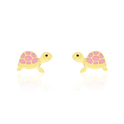 Boucles D'oreilles Puces Cali Tortue Or Jaune - Clous d'oreilles Enfant | Marc Orian