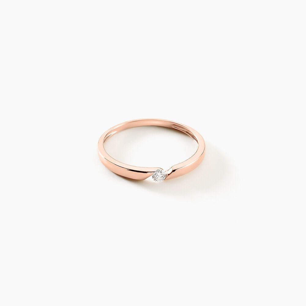 Bagues de fiancailles en Or Rose Marc Orian