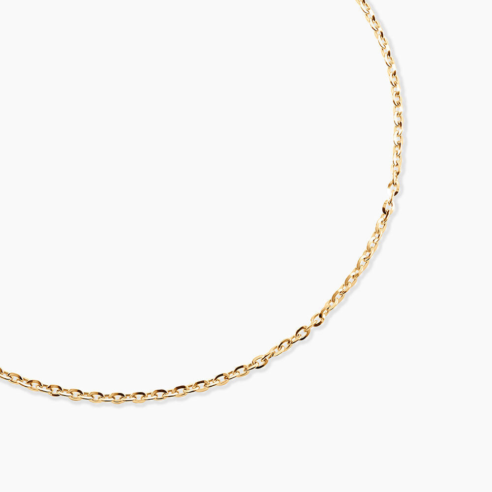 Cha&icirc;ne Igoa Maille For&ccedil;at Diamantee Or Jaune - Chaines Femme | Marc Orian