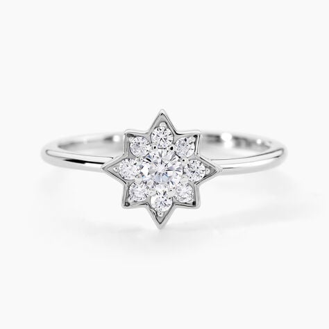 Bague Starla Argent Blanc Oxyde De Zirconium - Bijoux fantaisie Femme | Marc Orian
