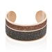 Bracelet Manchette Ouvert Acier Rose Carron - Bijoux fantaisie Femme | Marc Orian