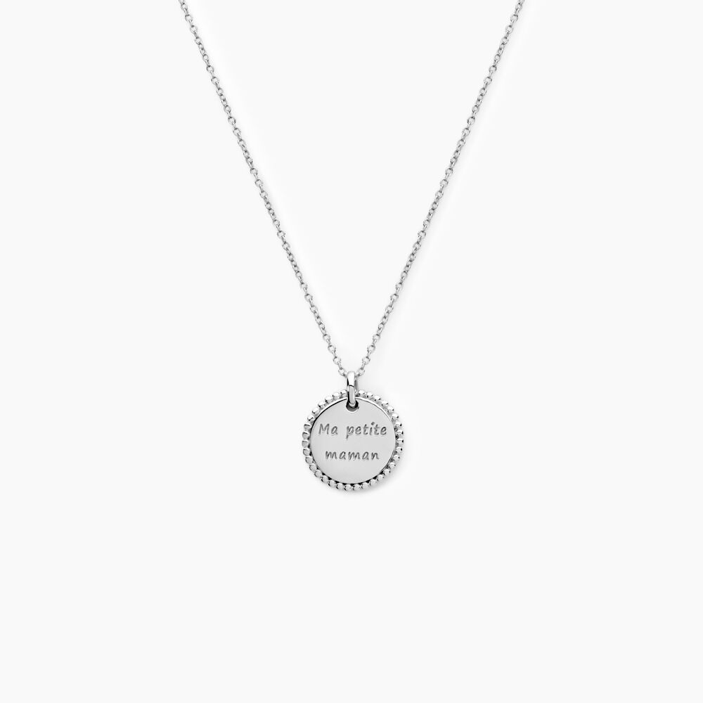 Collier Mayi Argent Blanc - Colliers maman Femme | Marc Orian