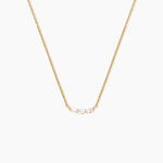 Collier Isobel Plaqu&eacute; Or Jaune Oxyde De Zirconium - Colliers avec pierres Femme | Marc Orian