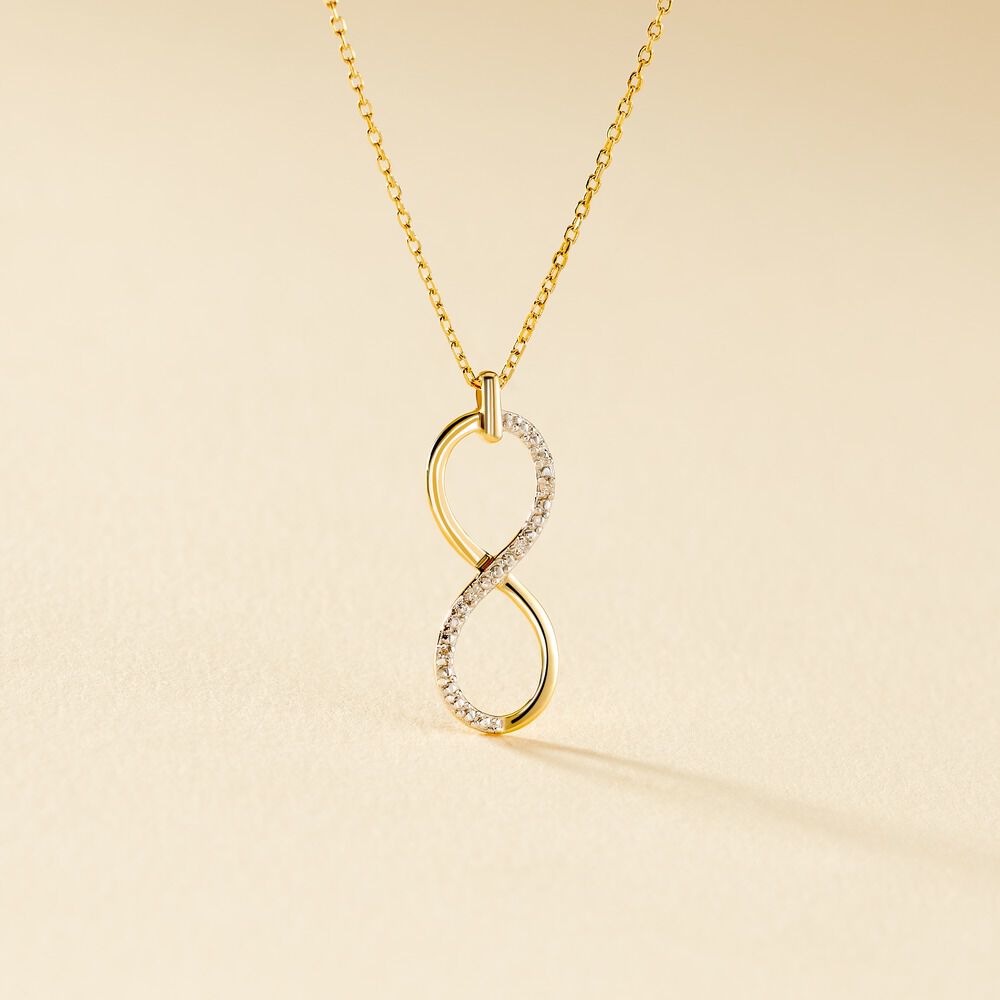 Collier Infino Or Jaune Diamant - Colliers avec pierres Femme | Marc Orian