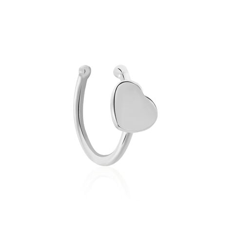 Boucles D'oreilles Puces Pierine Argent Blanc - Puces Femme | Marc Orian