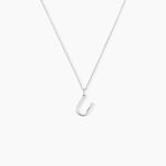 Pendentif Ionia Lettre Or Blanc - Pendentifs Famille | Marc Orian