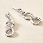 Boucles D'oreilles Pendantes Nohemi Argent Blanc Oxyde De Zirconium - Pendantes Femme | Marc Orian