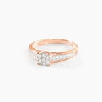 Bague Celia Or Rose Diamant - Bagues pierres pr&eacute;cieuses Femme | Marc Orian