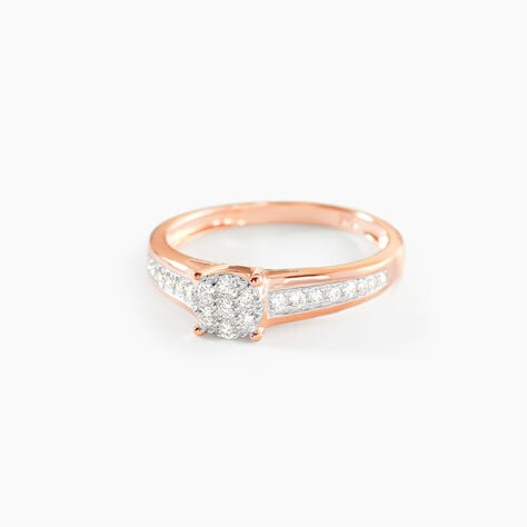 Bague Celia Or Rose Diamant - Bagues pierres pr&eacute;cieuses Femme | Marc Orian