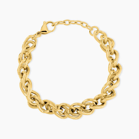 Bracelet Acier Dor&eacute; Llora - Bracelets mailles Femme | Marc Orian