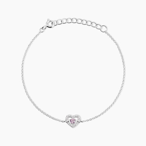 Bracelet Carren Argent Blanc Oxyde De Zirconium - Bracelets fantaisie Femme | Marc Orian