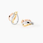 Cr&eacute;oles Horus Or Tricolore - Cr&eacute;oles Femme | Marc Orian