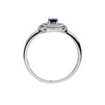 Bague Lina Or Blanc Saphir Et Diamant - Solitaires Femme | Marc Orian