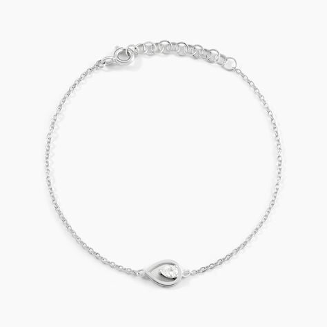 Bracelet Argent Temusio Oxydes De Zirconium - Bracelets fantaisie Femme | Marc Orian