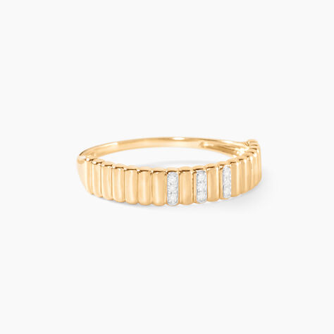Bague Seosaidh Or Jaune Diamant - Bagues pierres pr&eacute;cieuses  | Marc Orian