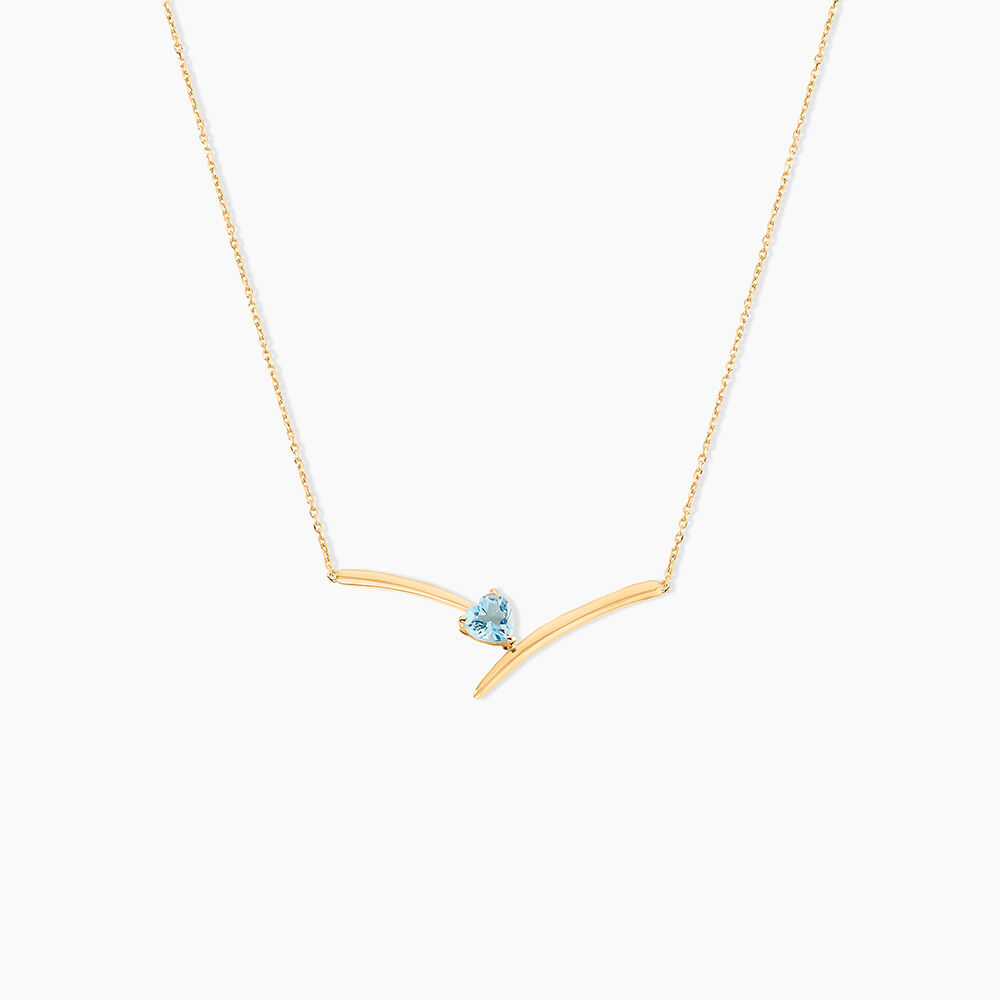 Collier Renaldine Or Jaune Topaze - Colliers avec pierres Femme | Marc Orian