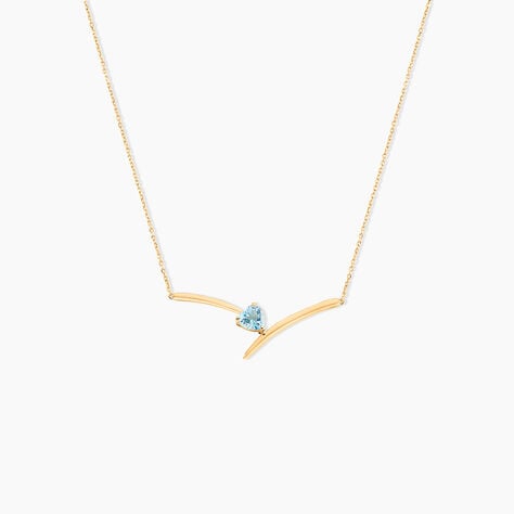Collier Renaldine Or Jaune Topaze - Colliers avec pierres Femme | Marc Orian
