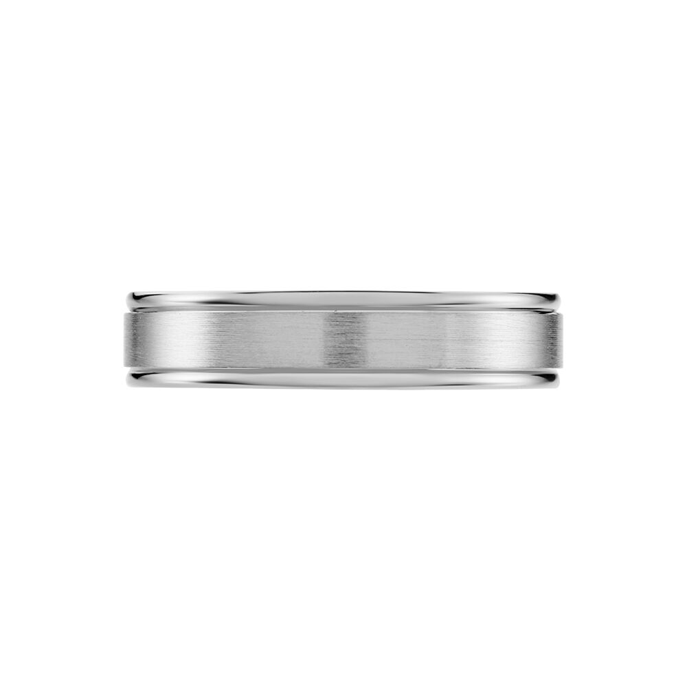 Alliance Patricio Ruban Plat Palladium Blanc - Alliances duo Famille | Marc Orian