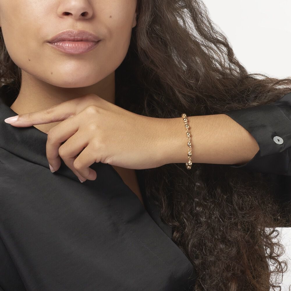 Bracelet Diona Maille Boule Or Jaune - Bracelets mailles Femme | Marc Orian