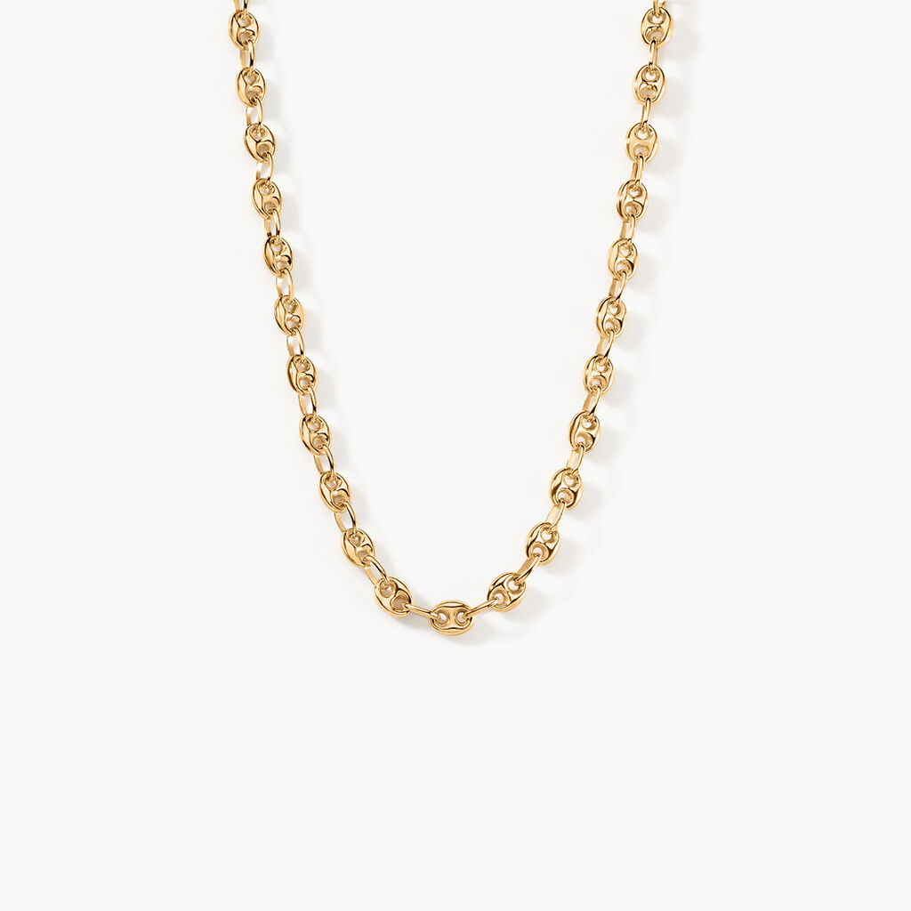 Collier Maille Dami Maille Grain De Cafe Or Jaune - Chaines Homme | Marc Orian