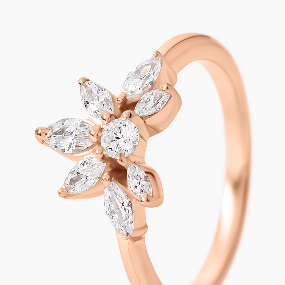 Bague Davena Argent Rose Oxyde De Zirconium - Bijoux fantaisie Femme | Marc Orian