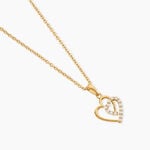 Pendentif Ademe Ivena Dor&eacute; A L'Or 750/1000 Oxyde De Zirconium - Bijoux fantaisie Femme | Marc Orian
