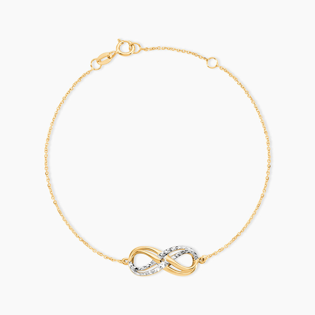 Bracelet Lyasa Infini Diamante Or Bicolore - Bracelets cha&icirc;nes Femme | Marc Orian