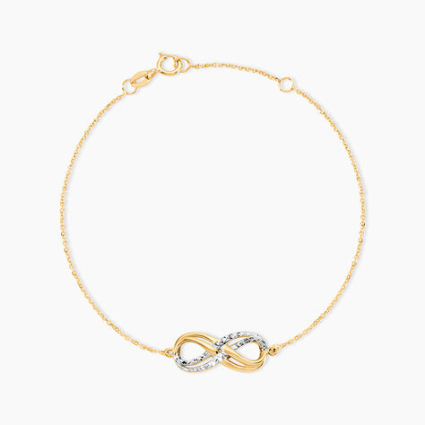 Bracelet Lyasa Infini Diamante Or Bicolore - Bracelets cha&icirc;nes Femme | Marc Orian
