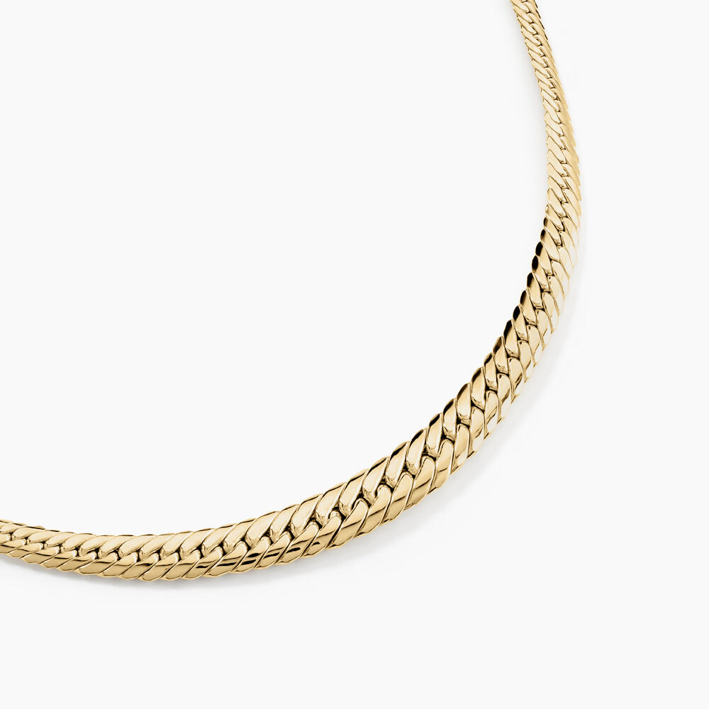 Collier Or Jaune Izel Maille Anglaise - Chaines Femme | Marc Orian